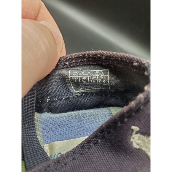 Polo Ralph Lauren Size 1 Loafers Slip On Baby Shoes Boy Blue Pre-owned Adorable - Picture 8 of 8